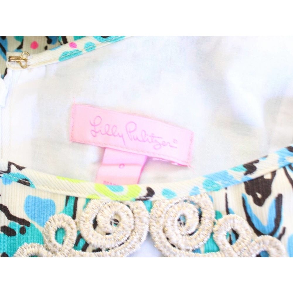 Lilly Pulitzer Ember Sea Oat Escapades In The Everglades Printed Shift Dress 0 View 4